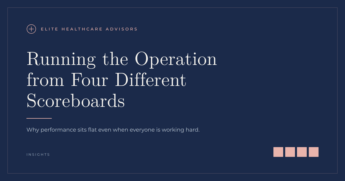 Running the Operation from Four Different Scoreboards